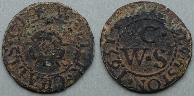 Cullompton, Walter Challs 1651 farthing Cullompton, Walter Challs 1651 farthing